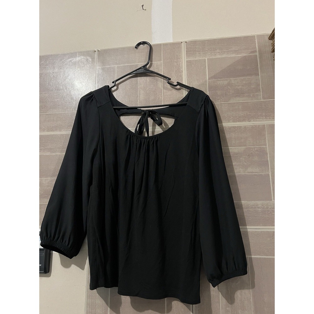 Women's Banana Republic Black Cotton Dressy Top Size Small